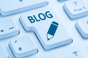 blog button on keyboard